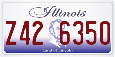 IL license plate Z426350