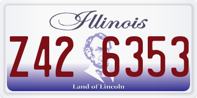 IL license plate Z426353