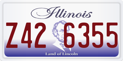 IL license plate Z426355