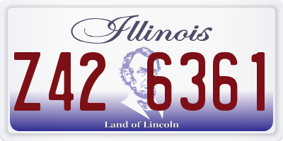 IL license plate Z426361