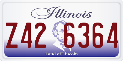 IL license plate Z426364
