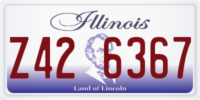 IL license plate Z426367