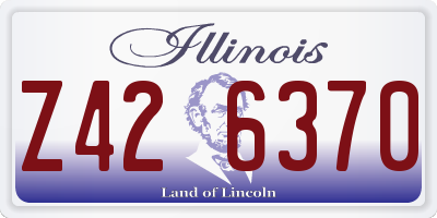 IL license plate Z426370