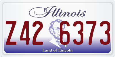 IL license plate Z426373