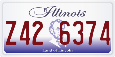 IL license plate Z426374
