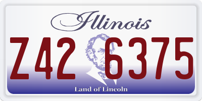 IL license plate Z426375