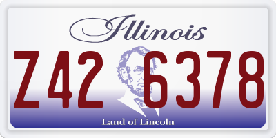 IL license plate Z426378