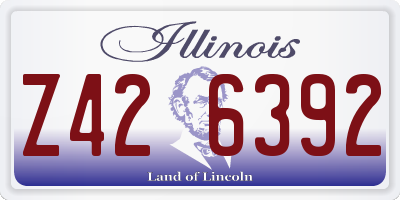 IL license plate Z426392