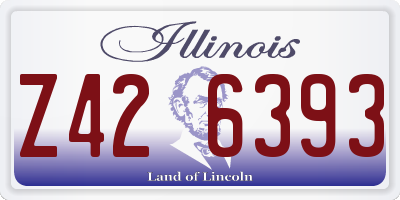 IL license plate Z426393
