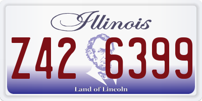 IL license plate Z426399