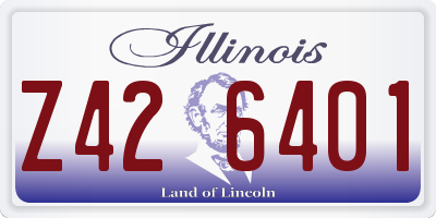 IL license plate Z426401