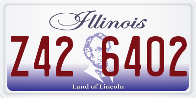 IL license plate Z426402
