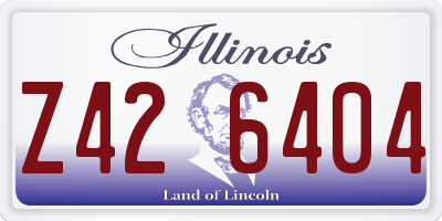 IL license plate Z426404