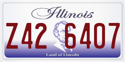 IL license plate Z426407