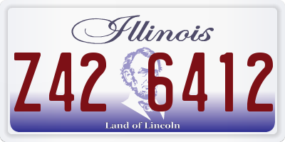 IL license plate Z426412