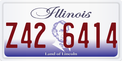 IL license plate Z426414