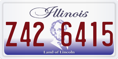 IL license plate Z426415