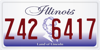 IL license plate Z426417