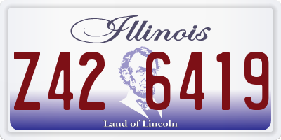 IL license plate Z426419