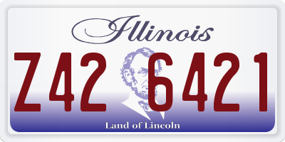 IL license plate Z426421