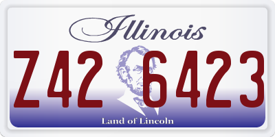 IL license plate Z426423