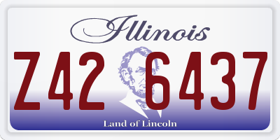 IL license plate Z426437