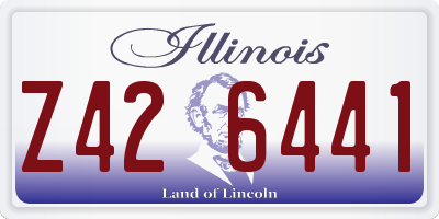 IL license plate Z426441