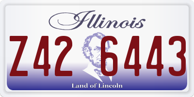 IL license plate Z426443