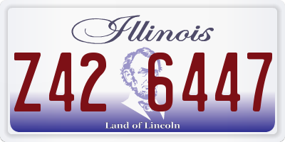 IL license plate Z426447