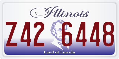 IL license plate Z426448