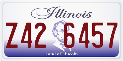 IL license plate Z426457