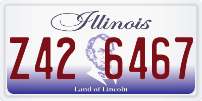 IL license plate Z426467