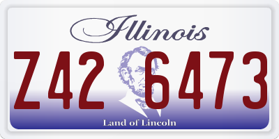 IL license plate Z426473