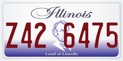 IL license plate Z426475