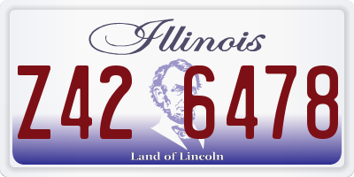 IL license plate Z426478