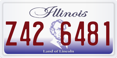 IL license plate Z426481