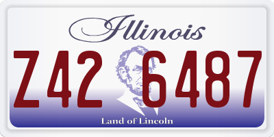 IL license plate Z426487