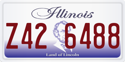 IL license plate Z426488