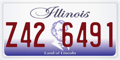 IL license plate Z426491