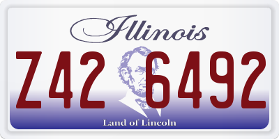 IL license plate Z426492