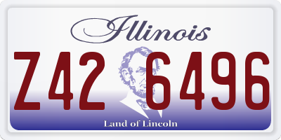IL license plate Z426496