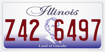 IL license plate Z426497