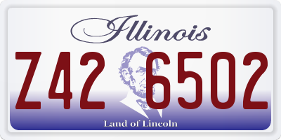 IL license plate Z426502
