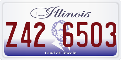 IL license plate Z426503