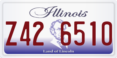 IL license plate Z426510