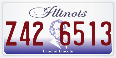 IL license plate Z426513