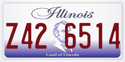 IL license plate Z426514