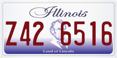 IL license plate Z426516