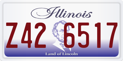 IL license plate Z426517