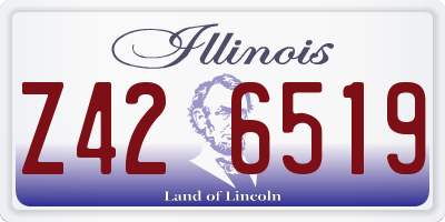 IL license plate Z426519